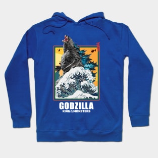 giant monsters big wave Hoodie